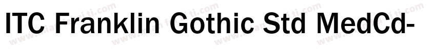 ITC Franklin Gothic Std MedCd字体转换